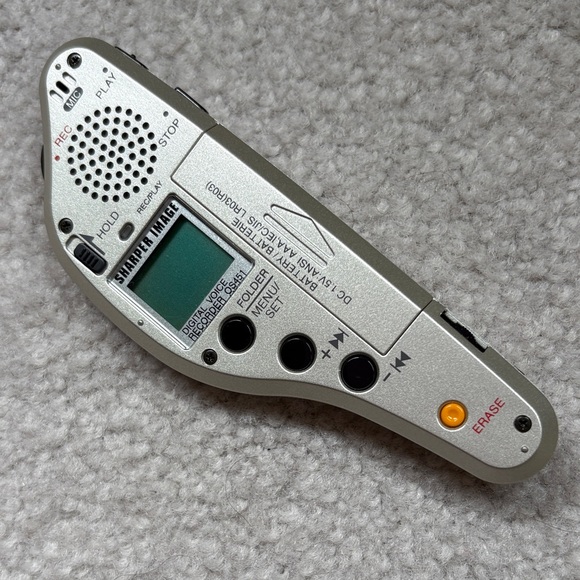 Sharper Image Silver Digital Voice Recorder - Picture 1 of 5